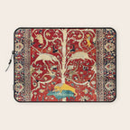 Silk Heriz Azerbaijan Northwest Persian Rug Print Laptop Sleeve Gallery Image 1