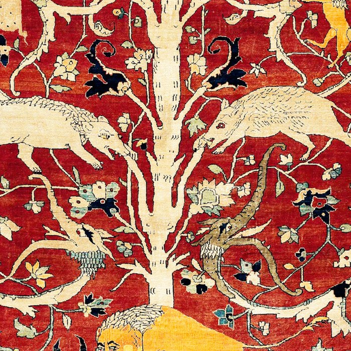 Silk Heriz Azerbaijan Northwest Persian Rug Print Coffee Mug Gallery Image 2