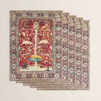 Silk Heriz Azerbaijan Northwest Persian Rug Print Wrapping Paper Gallery Image 3