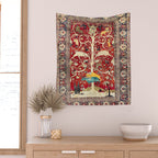 Silk Heriz Azerbaijan Northwest Persian Rug Print Wall Tapestry Gallery Image 2