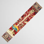 Silk Heriz Azerbaijan Northwest Persian Rug Print Table Runner Gallery Image 3