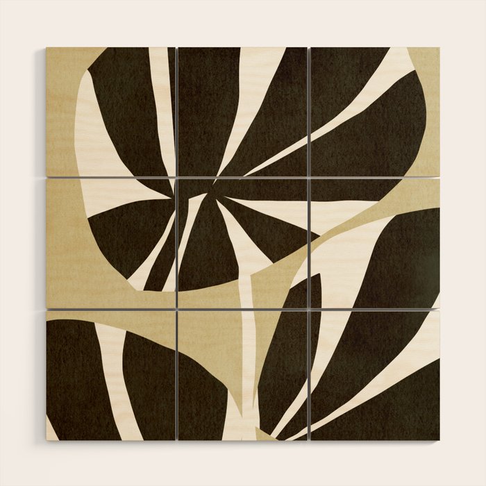 Abstract botanical 57 Wood Wall Art Gallery Image 1
