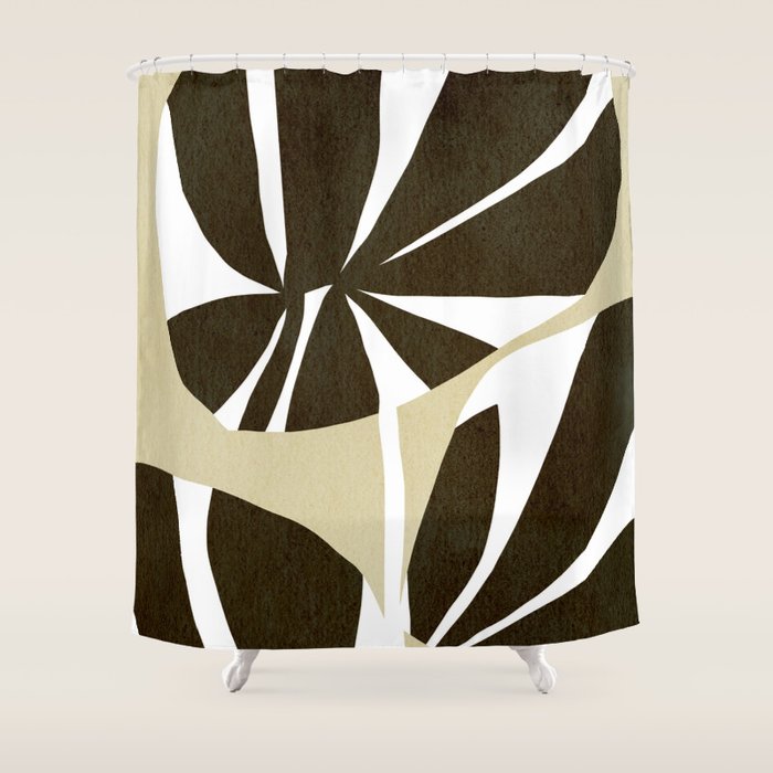 Abstract botanical 57 Shower Curtain Gallery Image 1