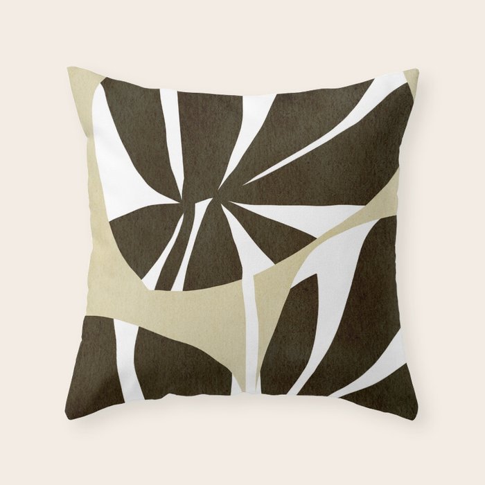 Abstract botanical 57 Throw Pillow Gallery Image 1