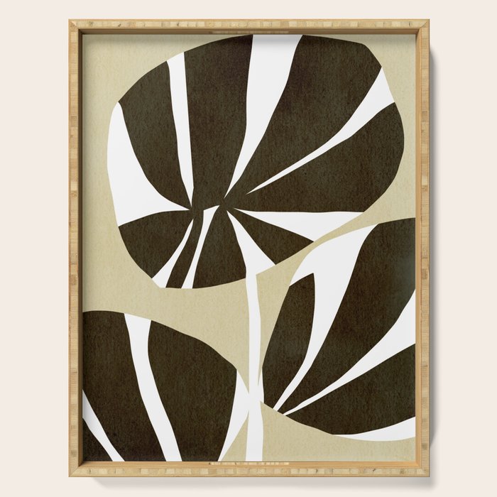 Abstract botanical 57 Serving Tray Gallery Image 1