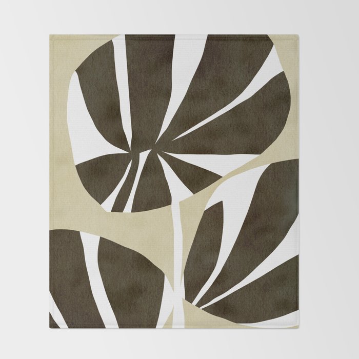 Abstract botanical 57 Throw Blanket Gallery Image 2
