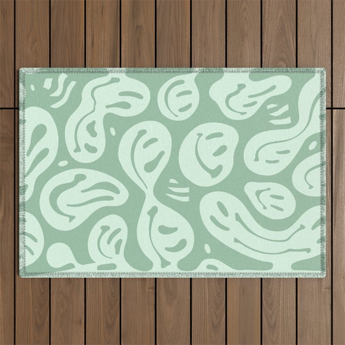 Minty Fresh Melted Happiness Outdoor Rug Gallery Image 1
