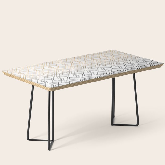 Gold And Grey Geo Coffee Table Gallery Image 1