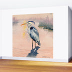 Great Blue Heron at Sunset Wall Mural Gallery Image 2