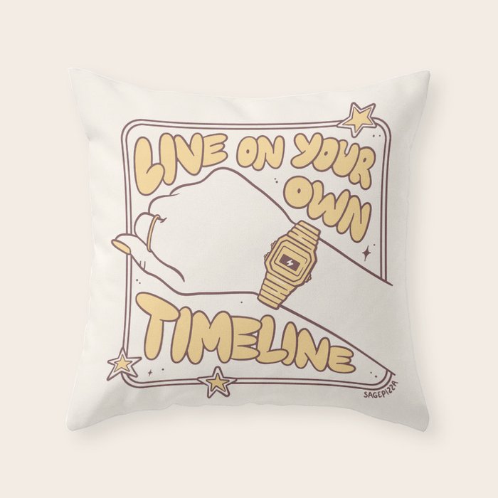 Timeline Throw Pillow Gallery Image 1