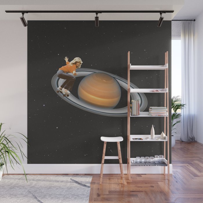 Saturn Skating - Skateboard Wall Mural Gallery Image 1