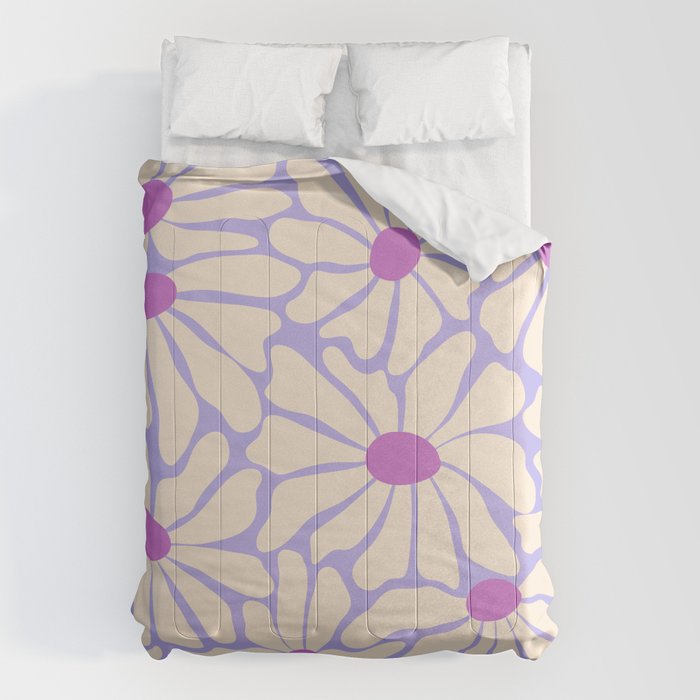 Big Groovy Flower - Purple Comforter Gallery Image 6