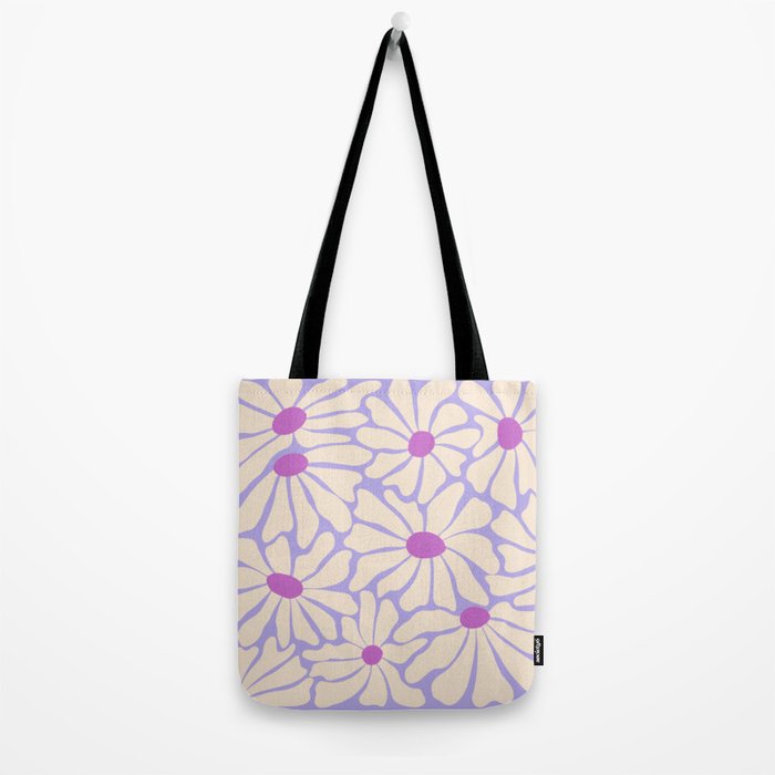 Big Groovy Flower - Purple Tote Bag Gallery Image 2