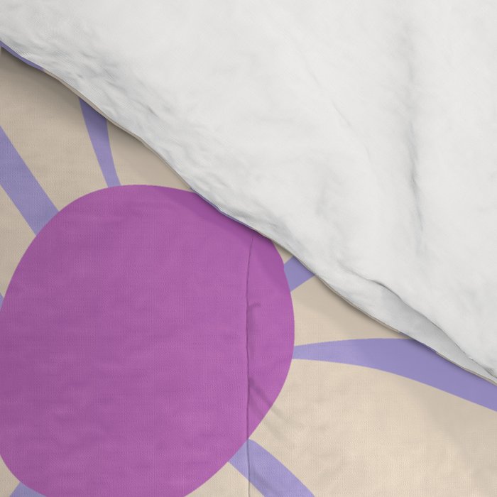 Big Groovy Flower - Purple Comforter Gallery Image 4