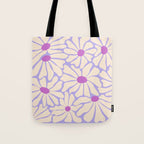 Big Groovy Flower - Purple Tote Bag Gallery Image 1