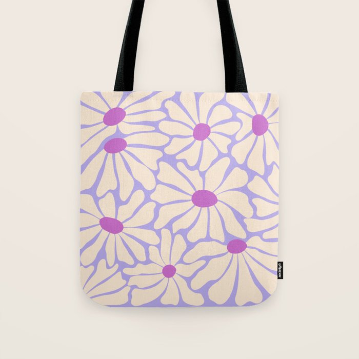 Big Groovy Flower - Purple Tote Bag Gallery Image 1