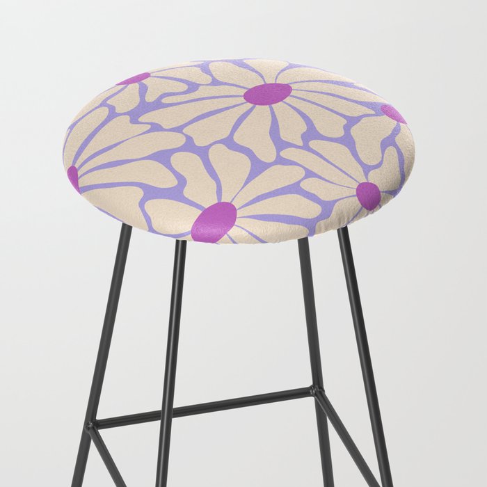 Big Groovy Flower - Purple Stool Gallery Image 2