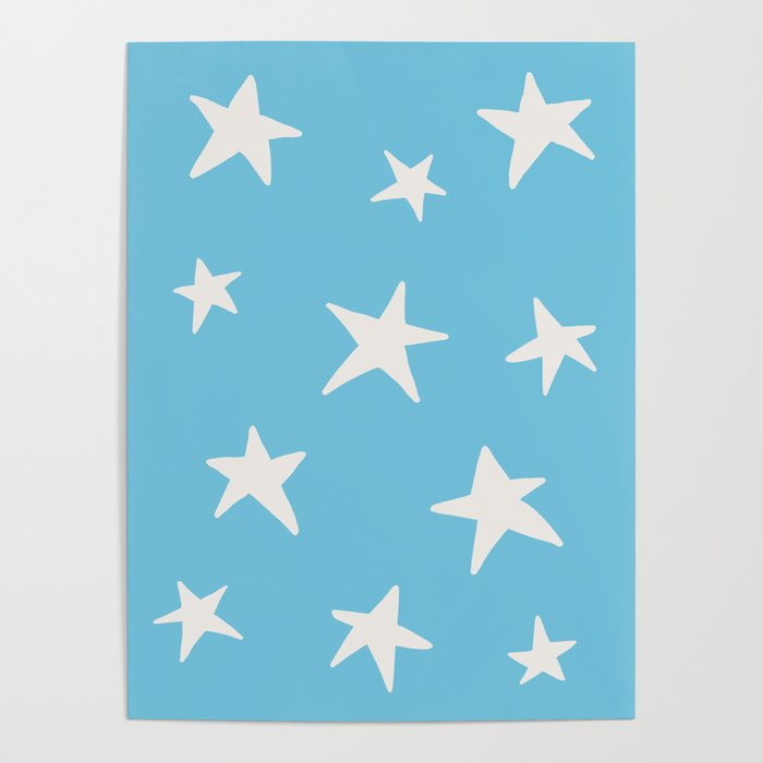 Stars Sky Blue Poster Gallery Image 1