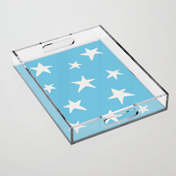 Stars Sky Blue Acrylic Tray Gallery Image 1