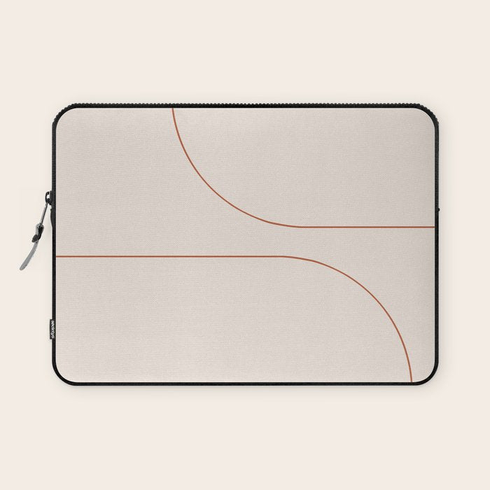 Modern Minimal Line Abstract XXVI Laptop Sleeve Gallery Image 1