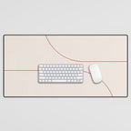 Modern Minimal Line Abstract XXVI Desk Mat Gallery Image 1
