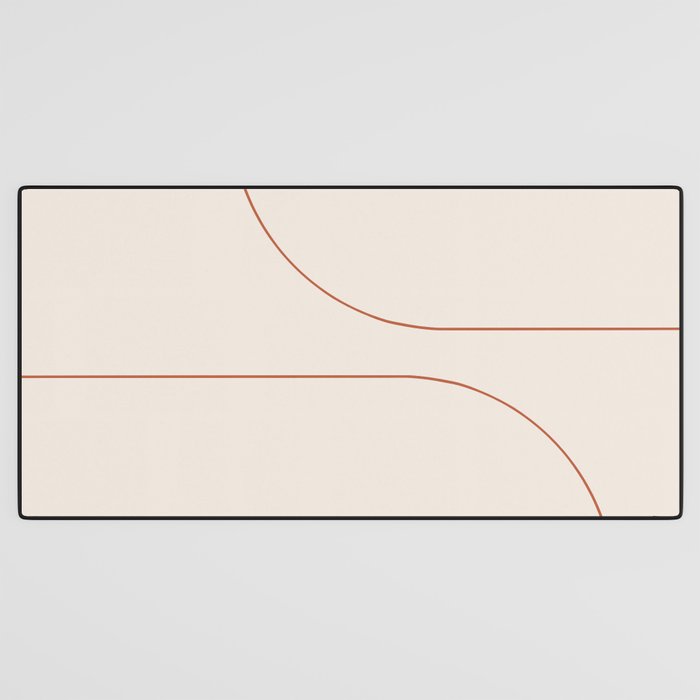 Modern Minimal Line Abstract XXVI Desk Mat Gallery Image 3