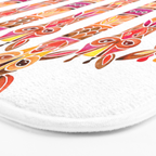 Giraffes - Fiery Palette Bath Mat Gallery Image 3