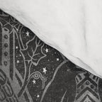 Gothic Halloween Damask - grayscale  Comforter Gallery Image 4