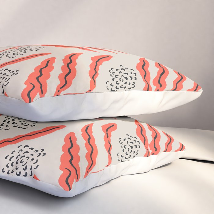 LA VILLE VINE CORAL Pillow Sham Gallery Image 3