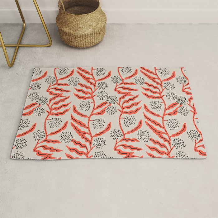 LA VILLE VINE CORAL Rug Gallery Image 1