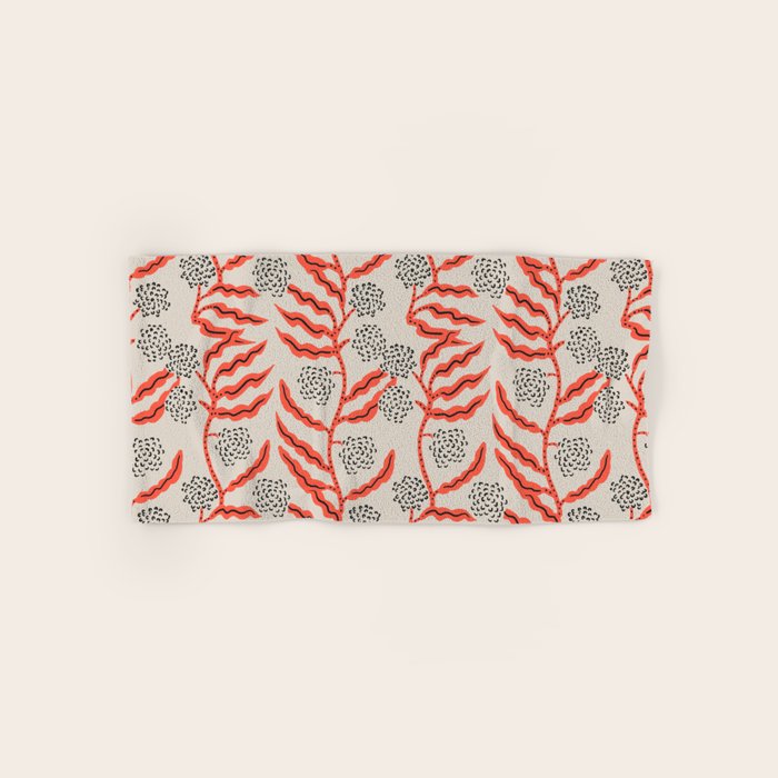 LA VILLE VINE CORAL Bath Towel Gallery Image 1