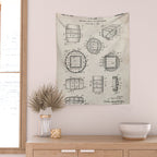 Whisky Barrel Patent - Whisky Art - Antique Wall Tapestry Gallery Image 2