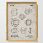 Whisky Barrel Patent - Whisky Art - Antique Serving Tray Gallery Image 1