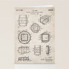 Whisky Barrel Patent - Whisky Art - Antique Stationery Card Gallery Image 2