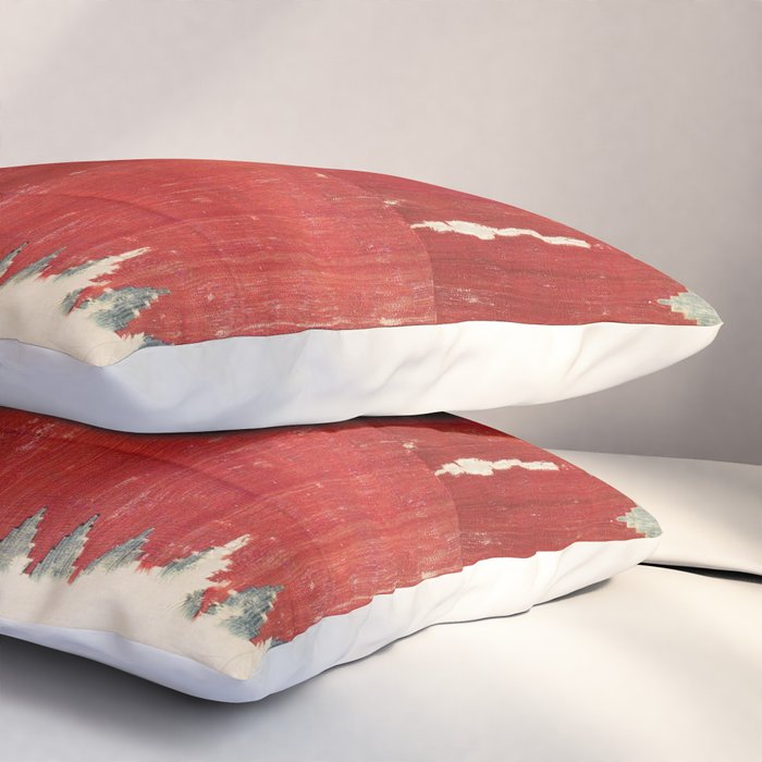 Fethiye  Antique Turkish Kilim Print Pillow Sham Gallery Image 3