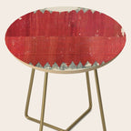 Fethiye  Antique Turkish Kilim Print Side Table Gallery Image 2