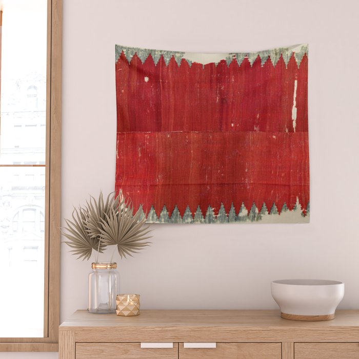 Fethiye  Antique Turkish Kilim Print Wall Tapestry Gallery Image 2