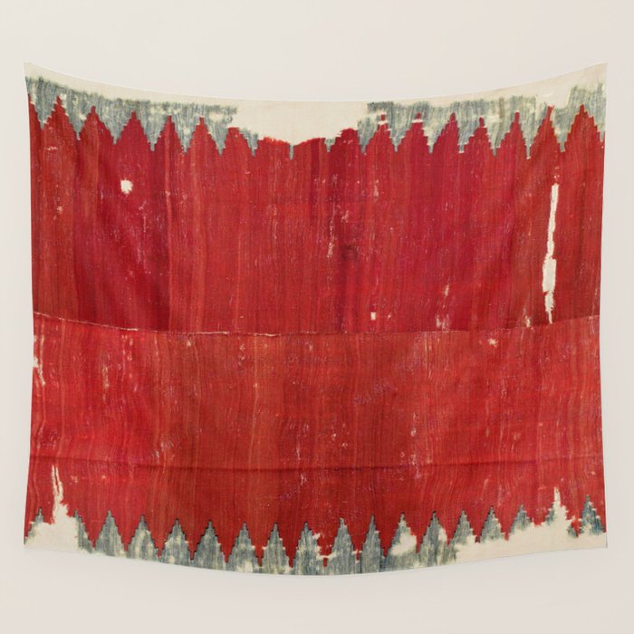 Fethiye  Antique Turkish Kilim Print Wall Tapestry Gallery Image 1