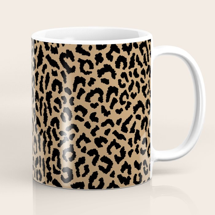 2000s leopard-black on tan Coffee Mug Gallery Image 1