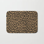 2000s leopard-black on tan Bath Mat Gallery Image 1