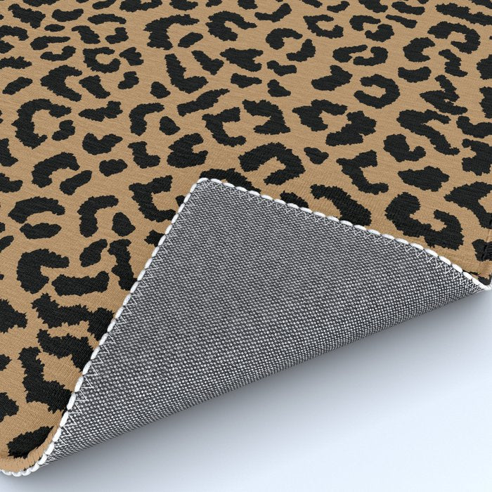 2000s leopard-black on tan Rug Gallery Image 4