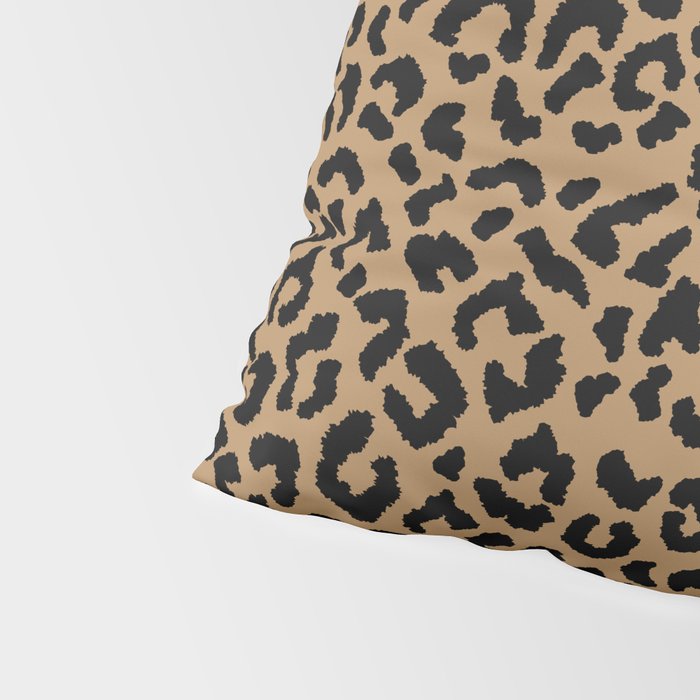 2000s leopard-black on tan Pillow Sham Gallery Image 4