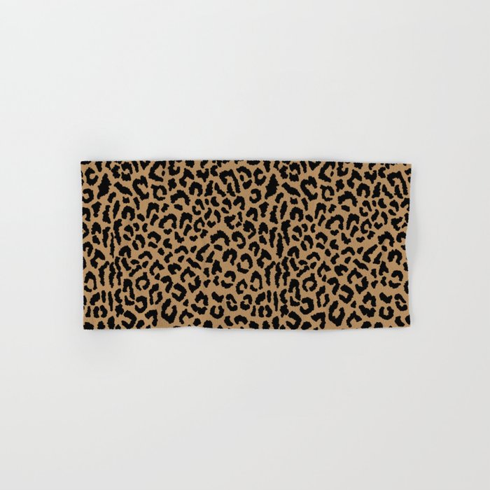 2000s leopard-black on tan Bath Towel Gallery Image 1