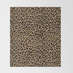 2000s leopard-black on tan Throw Blanket Gallery Image 2