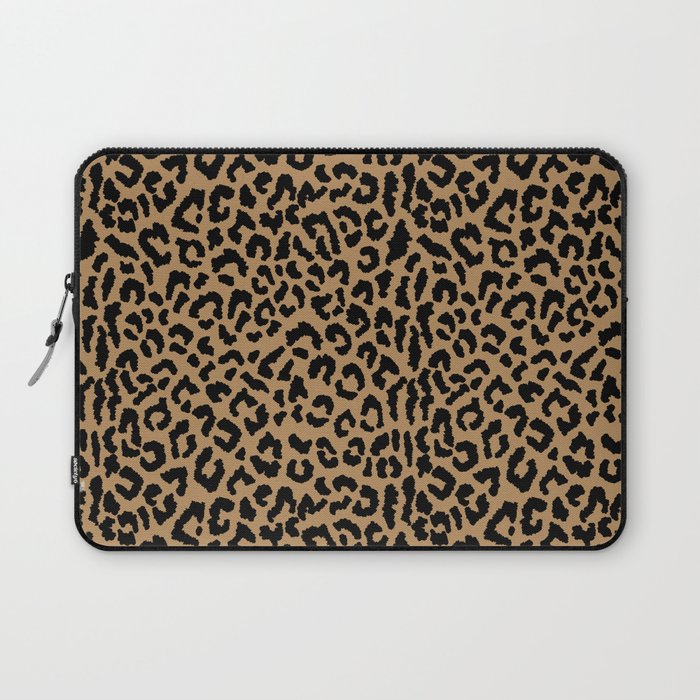 2000s leopard-black on tan Laptop Sleeve Gallery Image 1