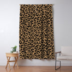 2000s leopard-black on tan Window Curtain Gallery Image 5