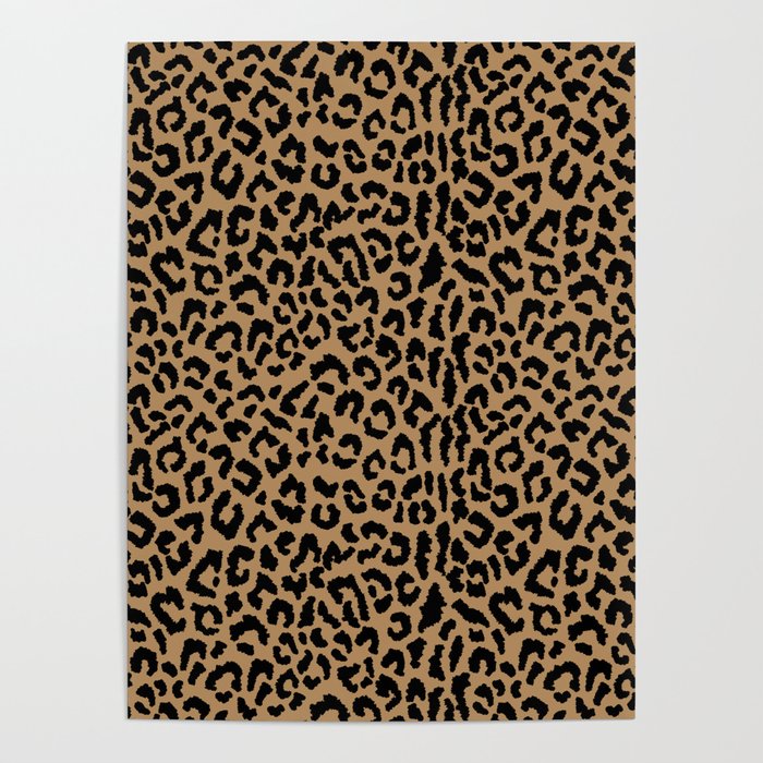 2000s leopard-black on tan Poster Gallery Image 1