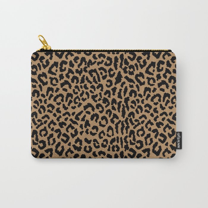 2000s leopard-black on tan Carry All Pouch Gallery Image 1