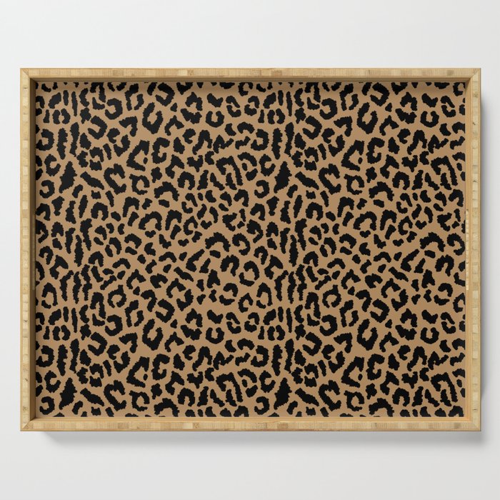 2000s leopard-black on tan Serving Tray Gallery Image 1