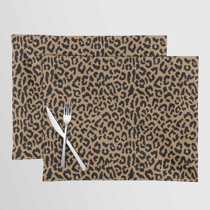 2000s leopard-black on tan Placemat Gallery Image 1